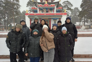 Экскурсия в буддийский дацан и поздравление с наступающим праздником Белого Месяца - Сагаалганом!